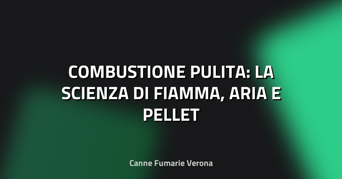 🔥 COMBUSTIONE PULITA: LA SCIENZA DI FIAMMA, ARIA E PELLET
