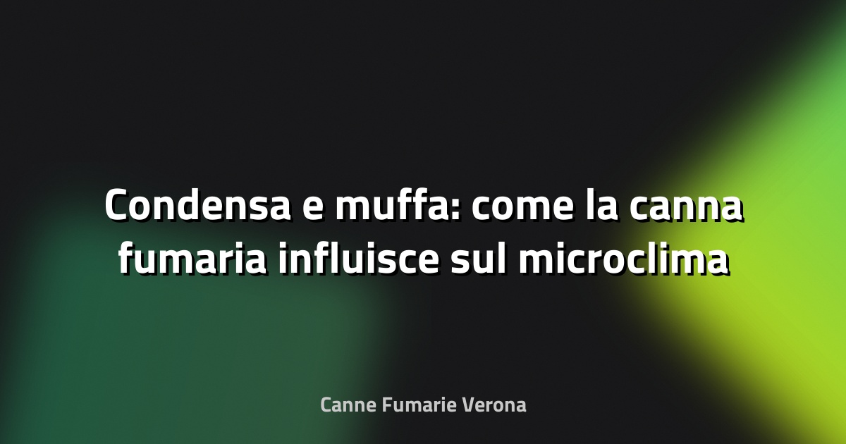 🔥 Condensa e muffa: come la canna fumaria influisce sul microclima