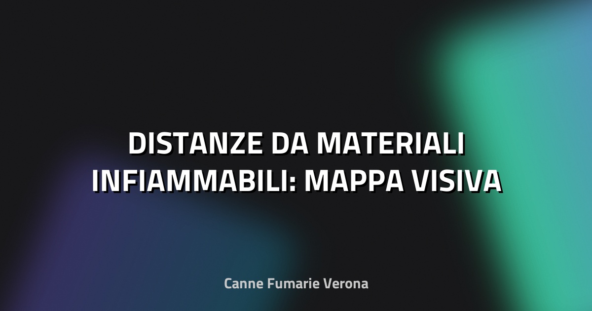 🔥 DISTANZE DA MATERIALI INFIAMMABILI: MAPPA VISIVA