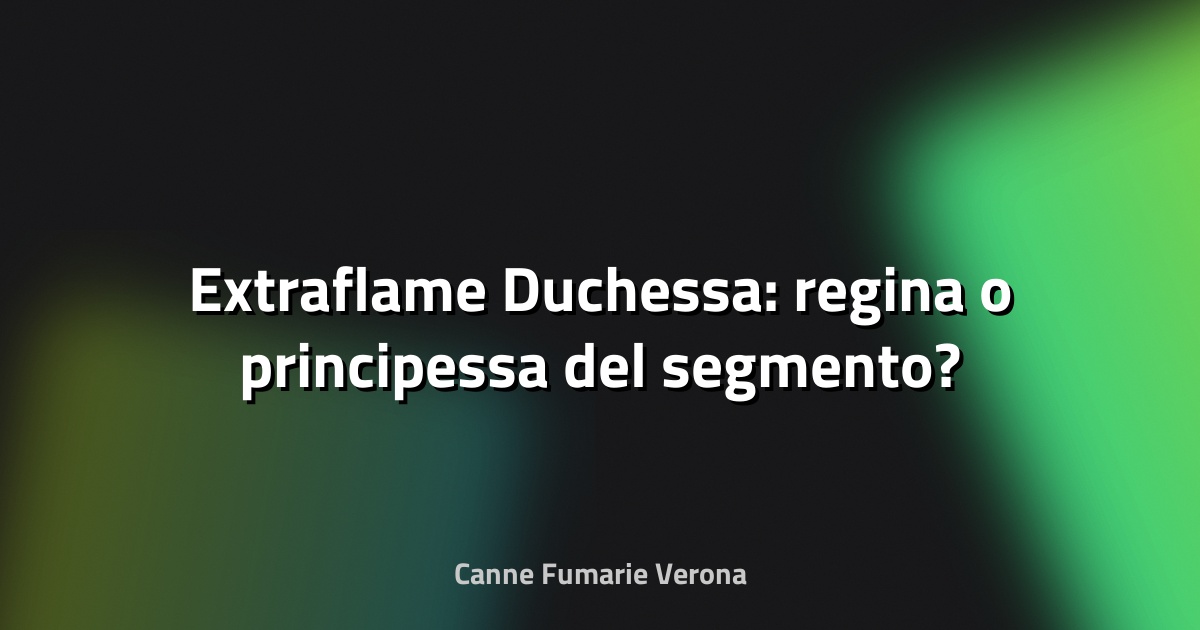🔥 Extraflame Duchessa: regina o principessa del segmento?