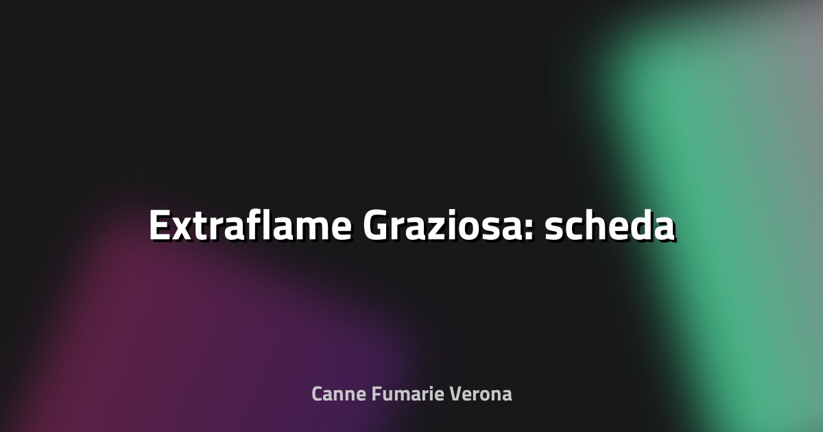 🔥 Extraflame Graziosa: scheda