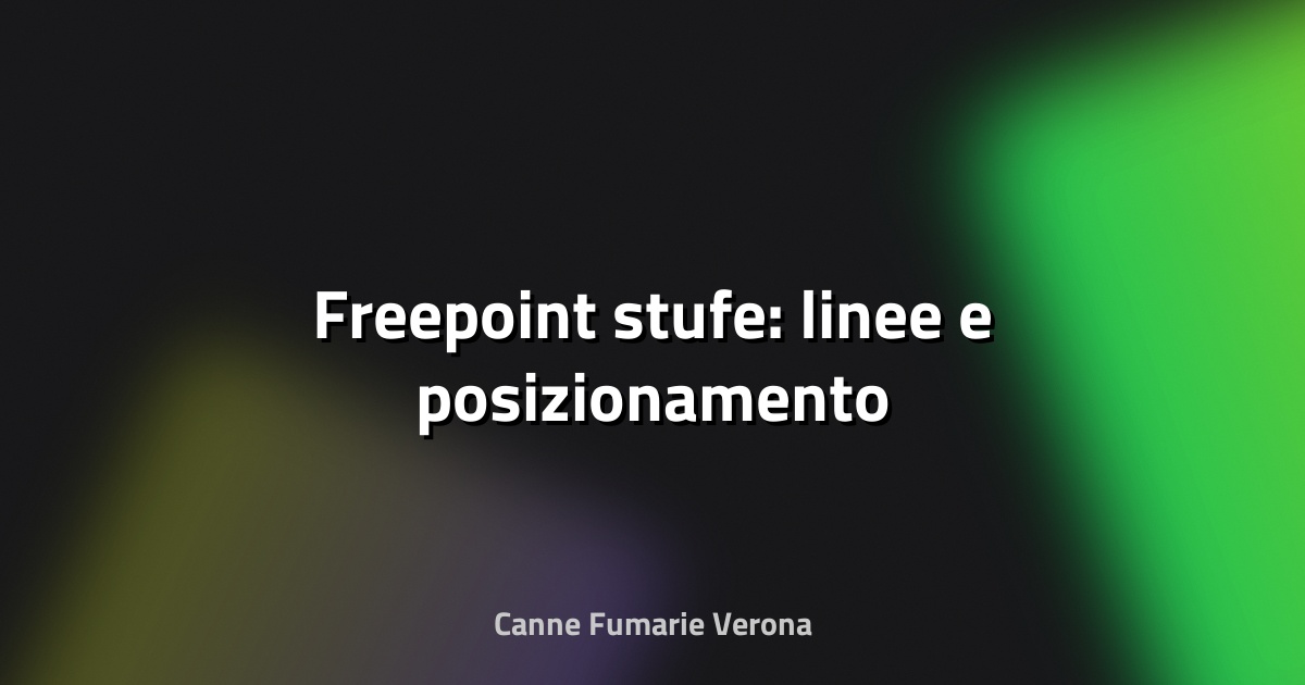 🔥 Freepoint stufe: linee e posizionamento