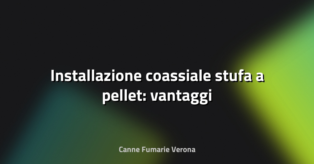 🔥 Installazione coassiale stufa a pellet: vantaggi