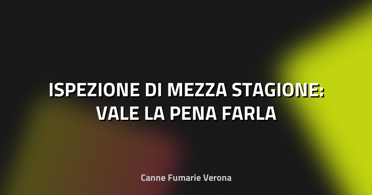 🔍 ISPEZIONE DI MEZZA STAGIONE: VALE LA PENA FARLA