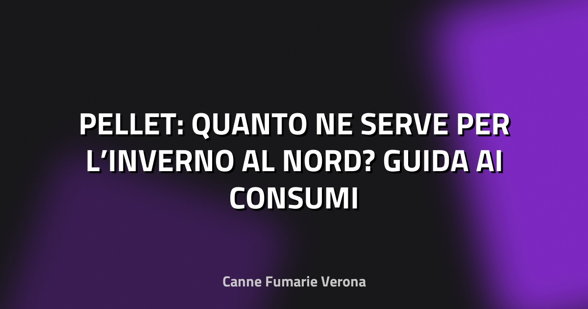 🔥 PELLET: QUANTO NE SERVE PER L’INVERNO AL NORD? GUIDA AI CONSUMI