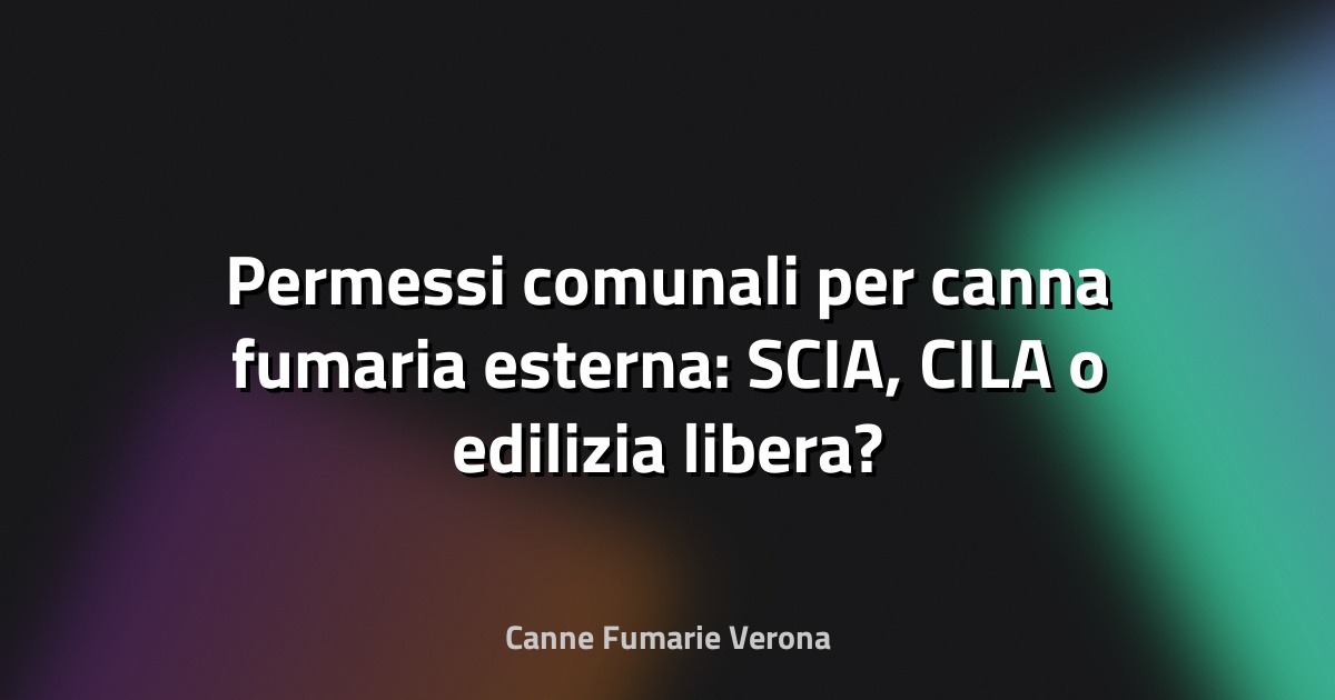 Permessi comunali per canna fumaria esterna: SCIA, CILA o edilizia libera?