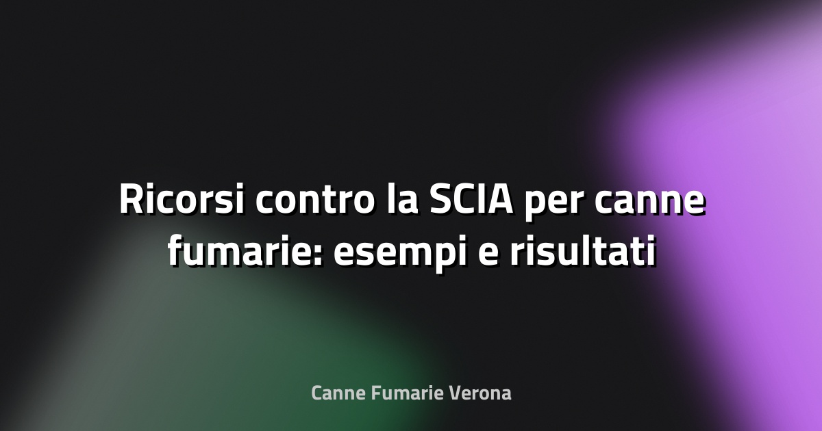🔥 Ricorsi contro la SCIA per canne fumarie: esempi e risultati