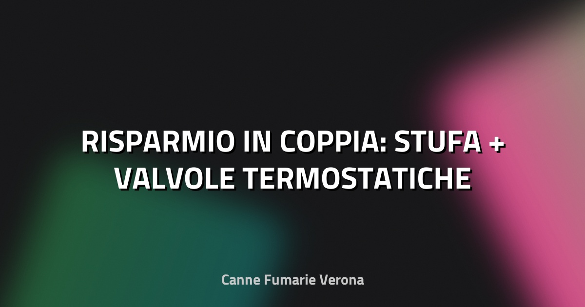🔥 RISPARMIO IN COPPIA: STUFA + VALVOLE TERMOSTATICHE