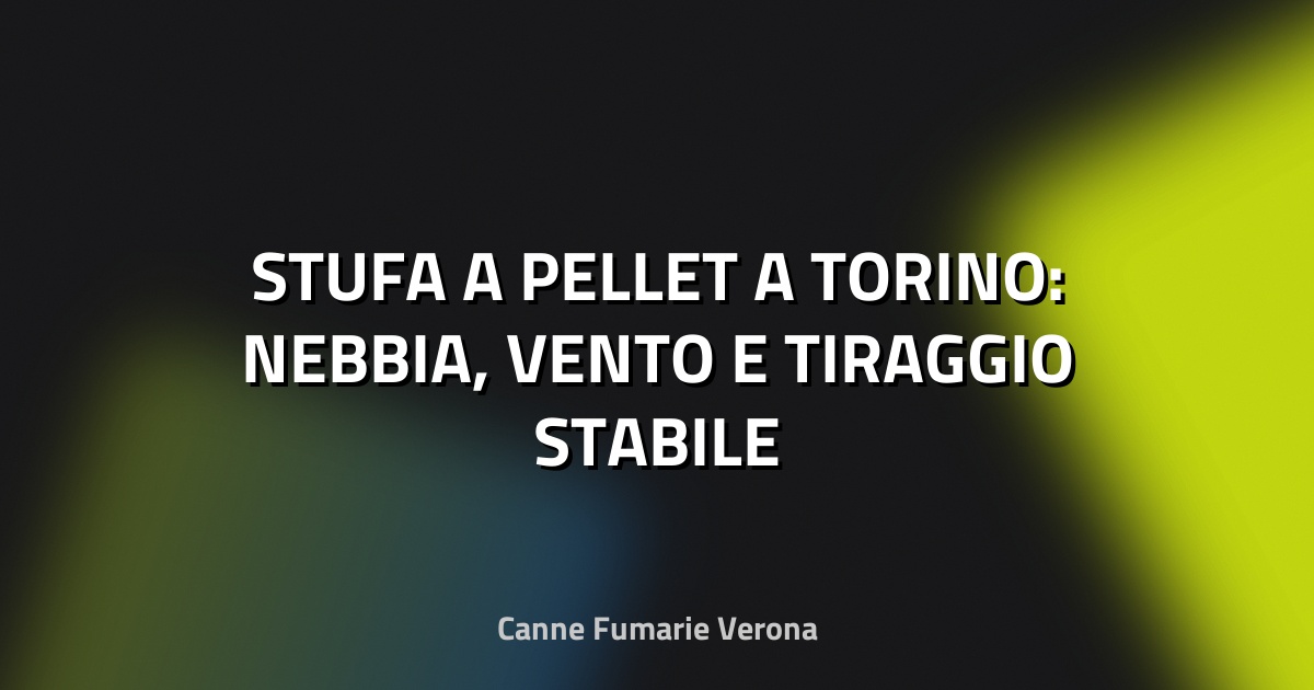 🔥 STUFA A PELLET A TORINO: NEBBIA, VENTO E TIRAGGIO STABILE