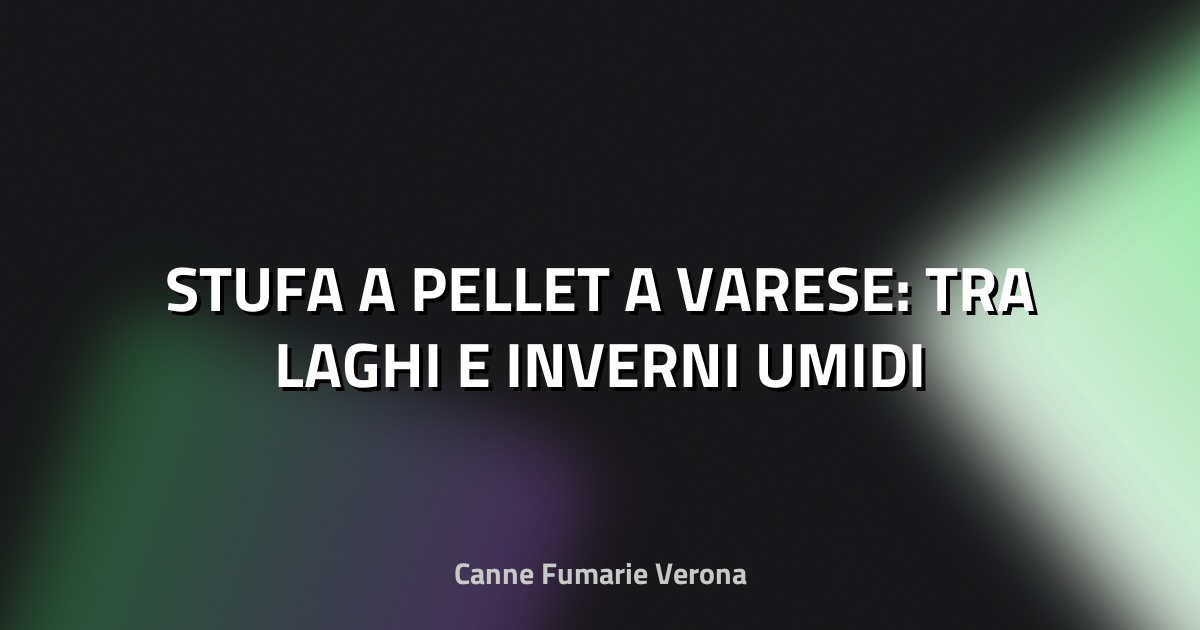 🔥 STUFA A PELLET A VARESE: TRA LAGHI E INVERNI UMIDI