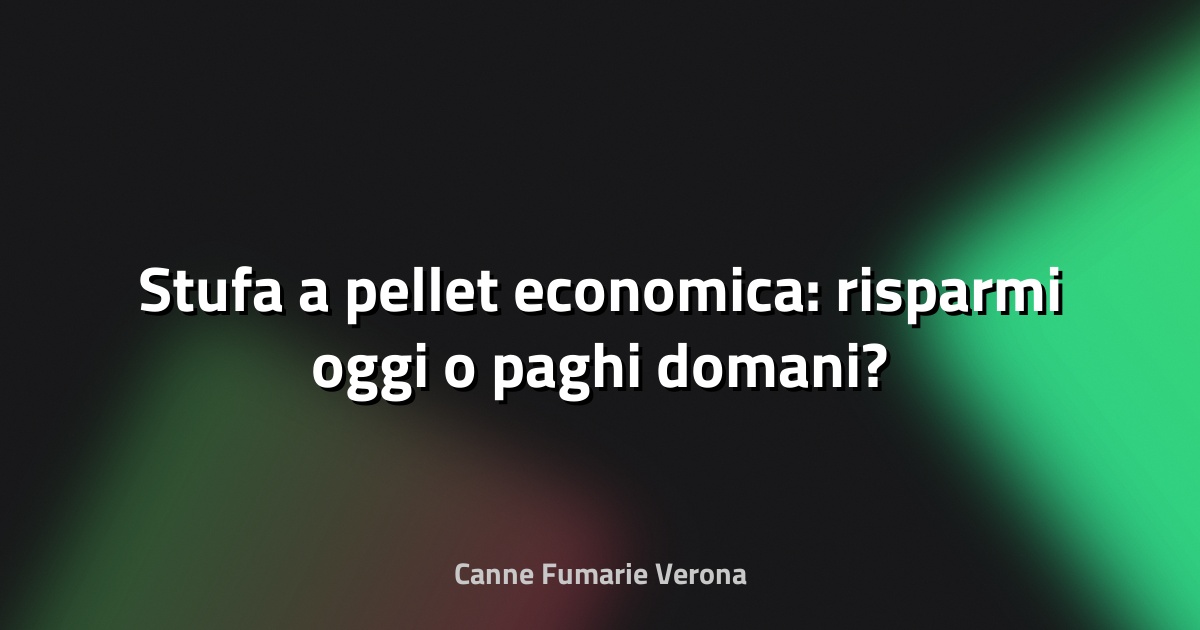 🔥 Stufa a pellet economica: risparmi oggi o paghi domani?
