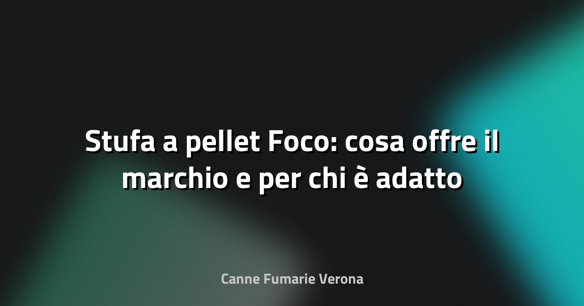 🔥 Stufa a pellet Foco: cosa offre il marchio e per chi è adatto