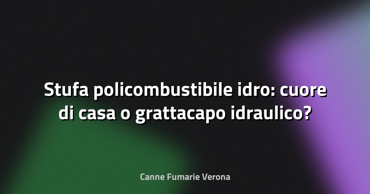🔥 Stufa policombustibile idro: cuore di casa o grattacapo idraulico?