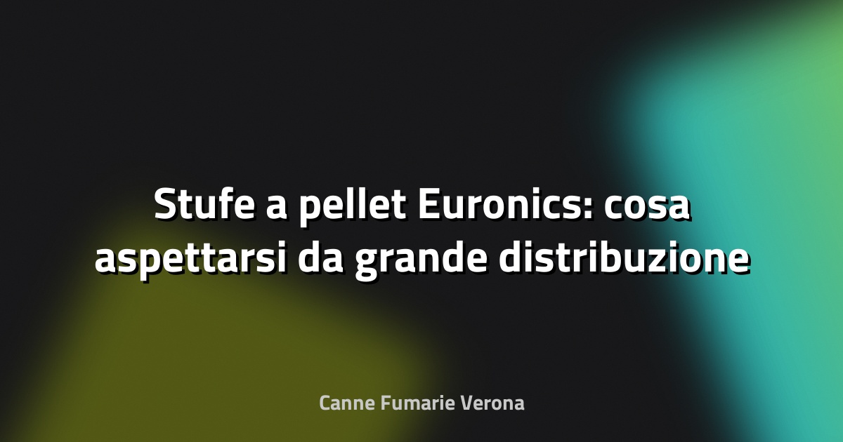 🔥 Stufe a pellet Euronics: cosa aspettarsi da grande distribuzione